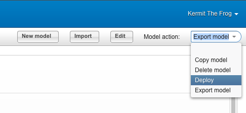 modeler.deploy